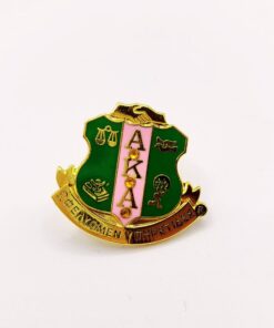 AKA Shield Pin W/ Stones